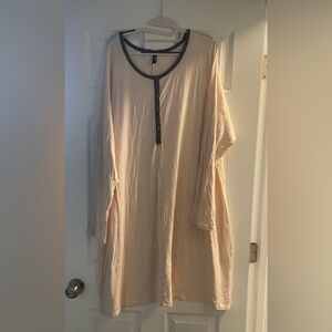 Torrid Soft Blush Chemise with Grey Accents